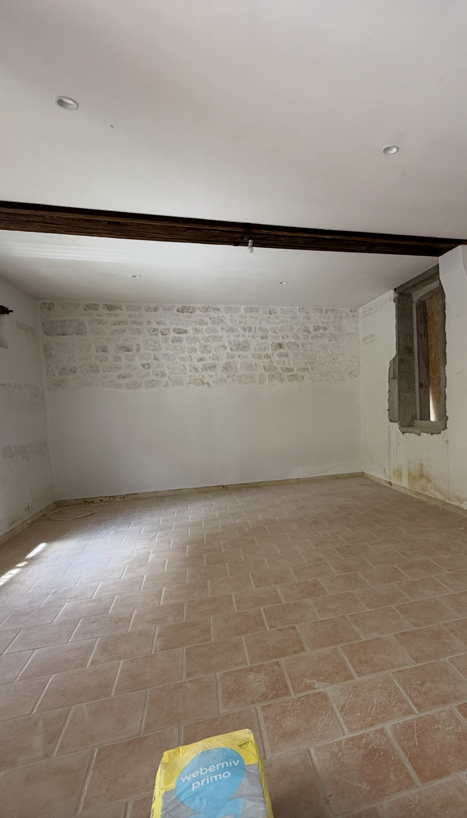 Pièce d’une maison à Volgré avant rénovation – projet JBB Architecture par Jean-Baptiste Brulé