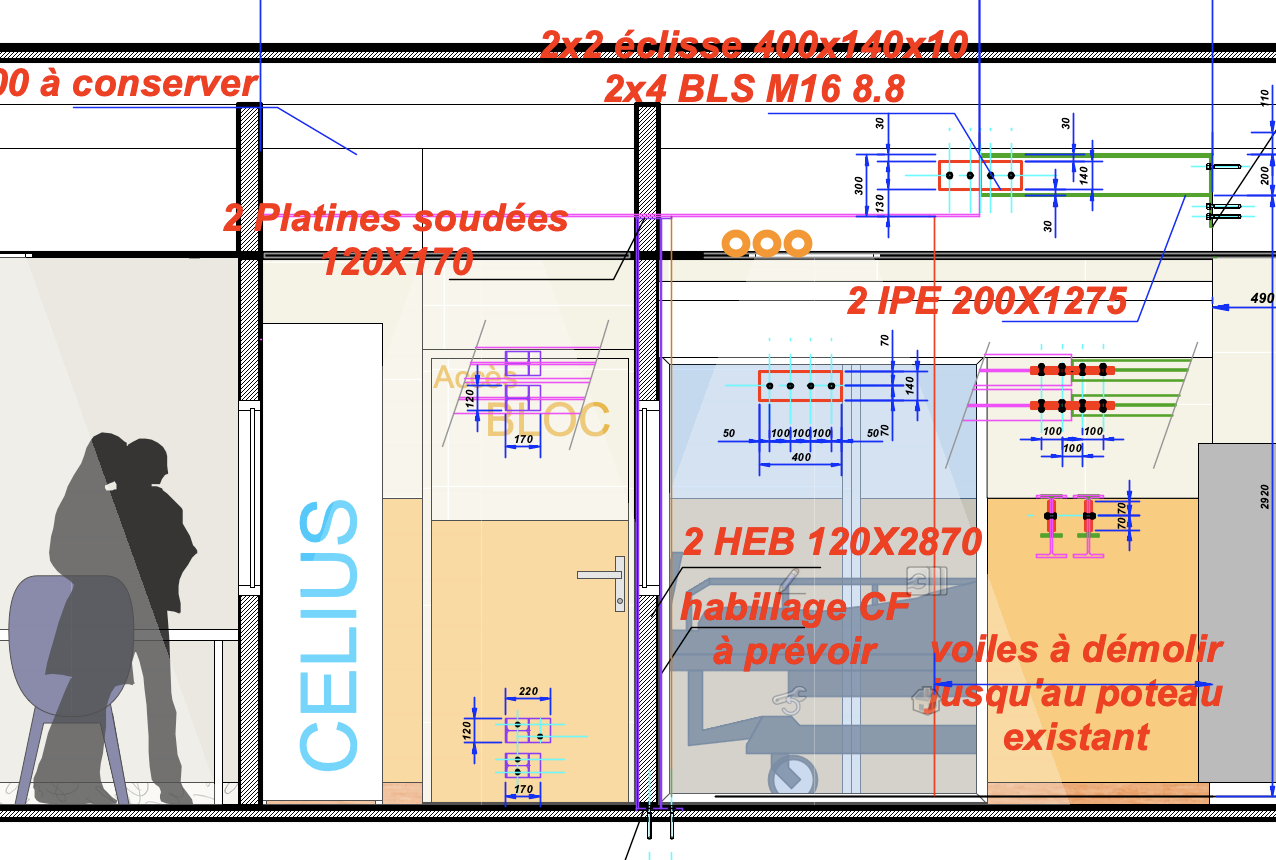 Plan technique/CCTP salle pré-opératoire – Jean-Baptiste Brulé – CHA Auxerre